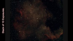 ASiair Plus Live Stacking. The North America Nebula with GT71 Telescope and ASI533MC Pro Camera.