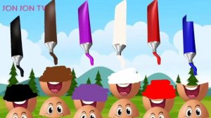 Учим цвета - Разноцветные яйца на ферме #1