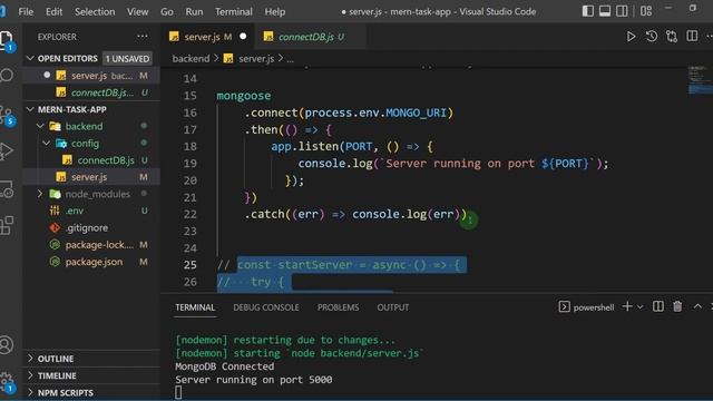 MERN Stack Tutorial | #7 - Connect App To MongoDB (Method 2)