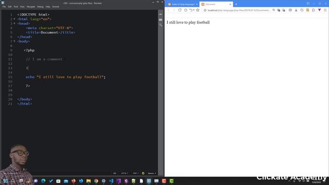 006 - Comments in PHP | PHP Tutorial for Beginners Full Course