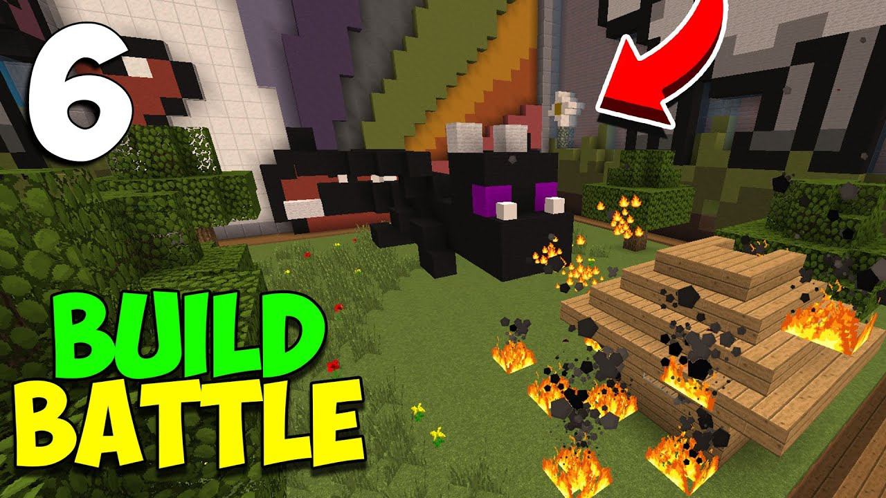 ч.06 Minecraft Build Battle - Попкорн и Дракон смотреть онлайн