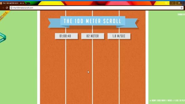 100 meter scroll the game смотреть онлайн