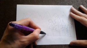 Как поэтапно нарисовать ЛЕС для начинающих и детей? How to DRAW FOREST