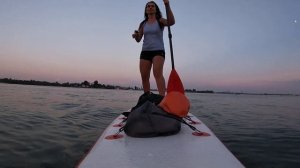 Когда первый раз встал на sup board с мотором. Электрическая лодка