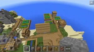 Minecraft Pe сид на деревню и остров