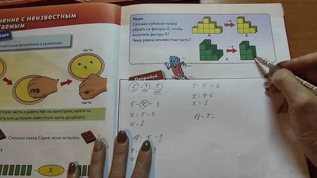 1 класс. Математика.Уравнение с неизвестным вычитаемым.