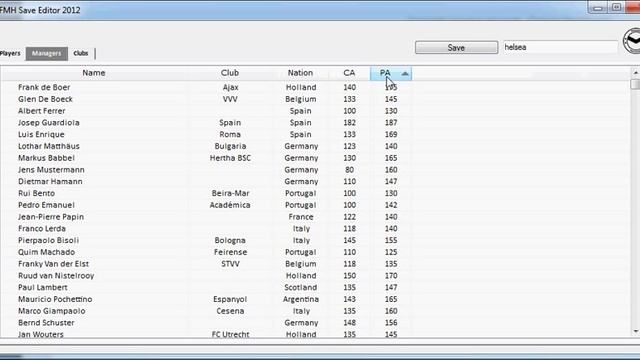 Football Manager Handheld 2012 Save Editor for iOS смотреть онлайн