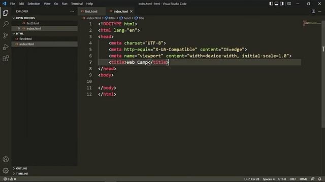 HTML : HEAD TAG смотреть онлайн