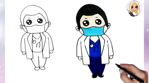 Как нарисовать милого доктора