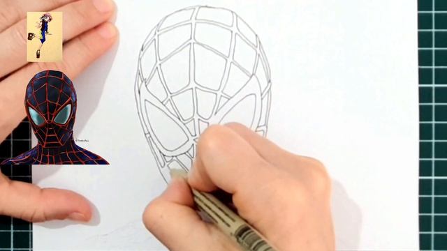 How To Draw SPIDER-MAN MILES MORALES | Drawing For Kids смотреть онлайн