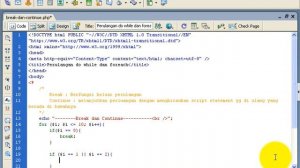 Tips Trik Edukasi - Script Break and Continue pada PHP