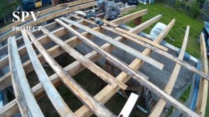 Часть 9. Как СДЕЛАТЬ  ПЕРЕКРЫТИЕ между ЭТАЖЕЙ в ОДИНОЧКУ!??♀️ Дом с нуля своими руками.