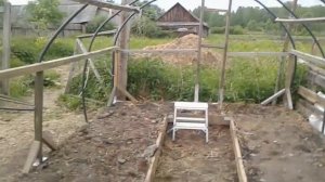 Теплица из полипропиленовых труб моими женскими руками.Часть-2.