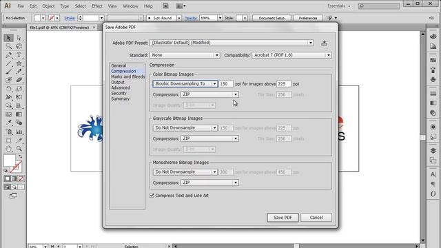 How to Save File as PDF in Illustrator смотреть онлайн