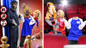 КАК ЗЛОДЕЯМ ПРОНЕСТИ ЕДУ в КИНОТЕАТР! Челлендж! СИРЕНОГОЛОВЫЙ в кино!