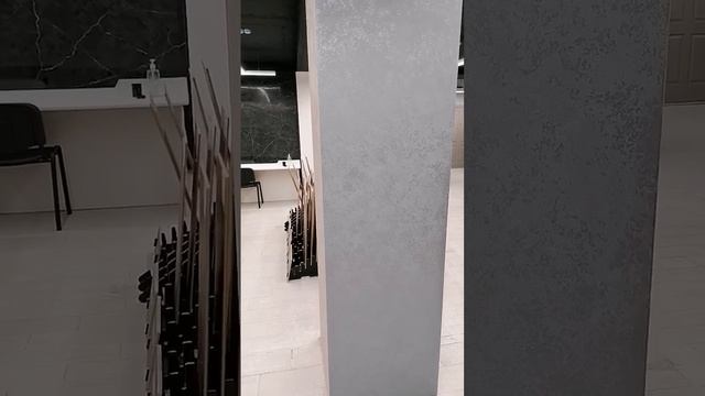 Venetian Plaster. Венецианская штукатурка. Чёрный мрамор.