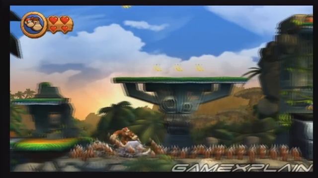 Donkey Kong Country Returns: Tree Top Bop 1-3 (Puzzle Pieces, KONG Letters Guide, Walkthrough) смотреть онлайн