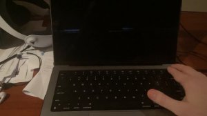 MacBook Pro M1 14” Display Screen Broken Black Blurry White Images