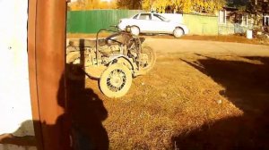 Соревнования по эндуро и показательные звезды мотоциклов с коляской.