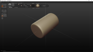 11. Кисть "FLATTEN". Упражнение - 2  "ЦИЛИНДР".  SCULPTRIS Alfa 6.
