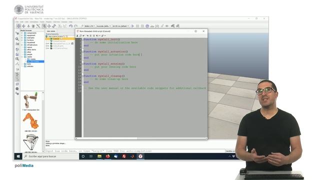 Programming with CoppeliaSim API using Lua | CoppeliaSim (V-REP) смотреть онлайн