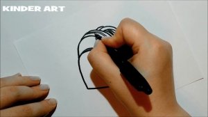 Как нарисовать школьный рюкзак поэтапно /How to draw a school bag