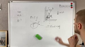 Тонкий однородный стержень АВ - Задача ЕГЭ Часть 2