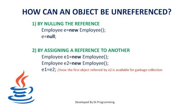 java garbage collection || finalize method in java