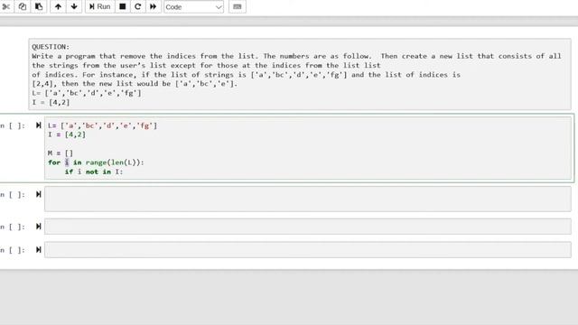 The Lists:  Python Programming LIST Questions 9.