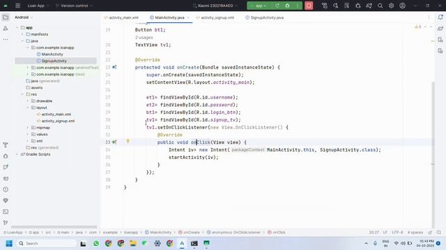#2 Login screen validation, onclick listener and toast message in android studio | codetrix