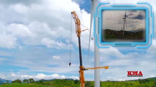 Установка большого ветрогенератора