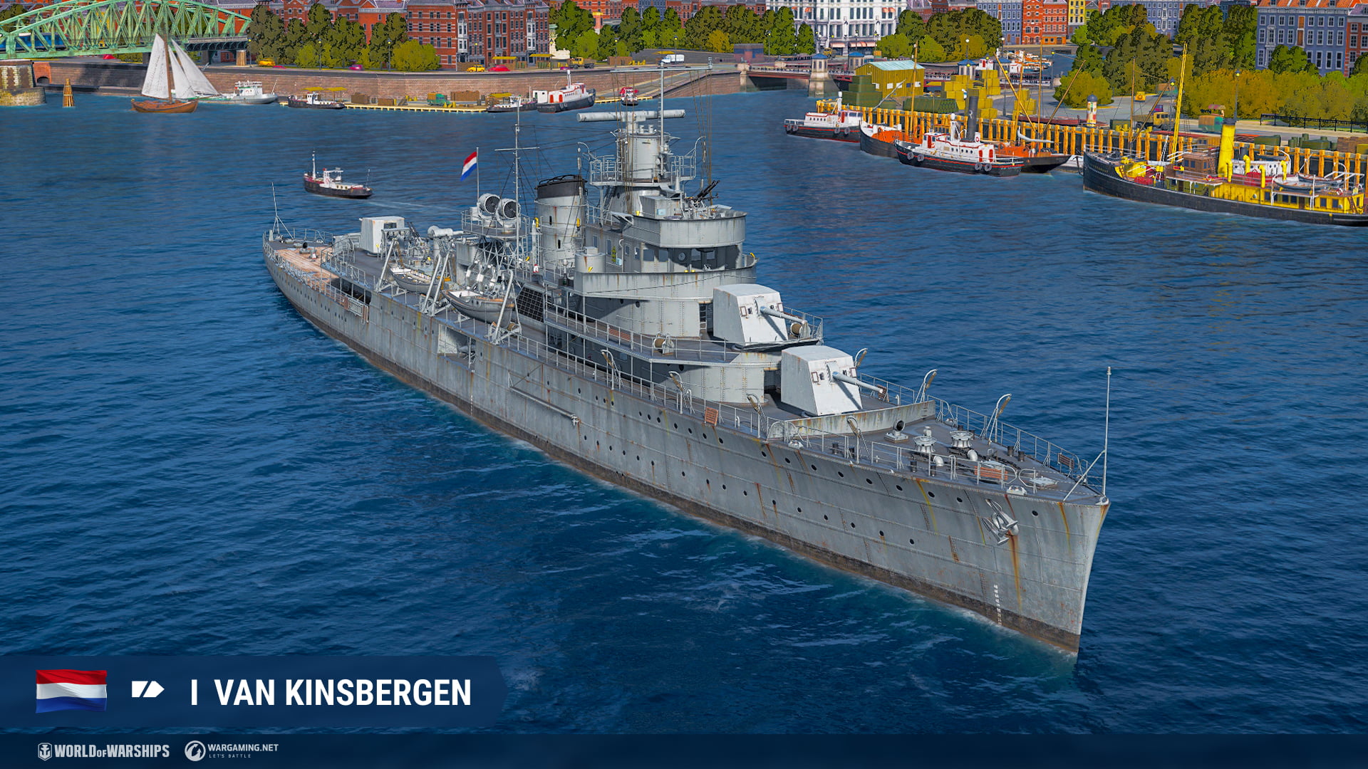#МИРКОРАБЛЕЙ - Нидерланды - крейсер "Van Kinsbergen"