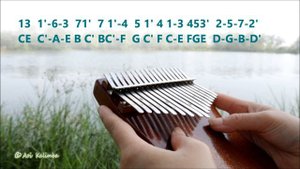 【kalimba tabs】River Flows In You Yiruma