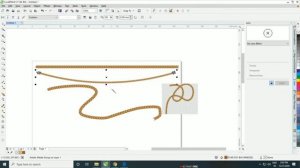 Create rope or chain brush easy way on CorelDRAW. | chain drawing easy | chain drawing step by step