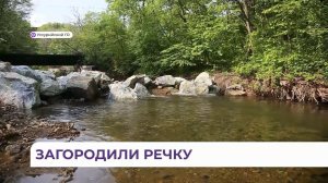 В любимом месте отдыха жителей Каменушки неизвестные соорудили дамбу и перекрыли ход воде