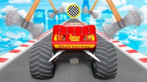 СПУСК БЕЗ ТОРМОЗОВ НА БИГФУТЕ МОЛНИИ МАКВИН - ЭКСТРЕМАЛЬНЫЙ СПУСК В ГТА 5