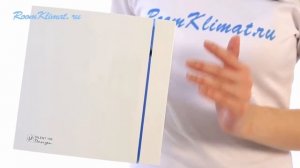 Накладной бесшумный бытовой вентилятор SILENT 100 CHZ DESIGN с дат-ом влажности и обратным клапаном