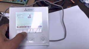 Mr. Slim (Ducted type) indoor with PAR-40MAA Thermostat  How to change static pressure setting.