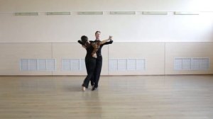 Turning Lock to Left in Waltz (Reverse Turning Lock) | Поворотный лок влево в Медленном вальсе