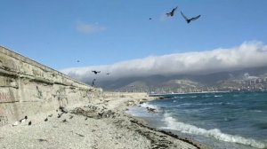 Бора в Новороссийске. Красота!