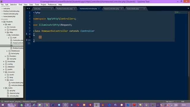 Laravel - Controllers, Routes, Views