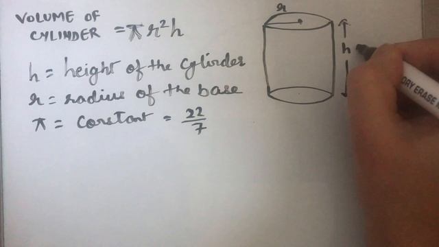 How to find the volume of a cylinder / Volume of a cylinder formula смотреть онлайн