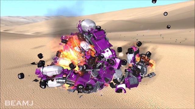 Massive Car Pile-Ups and Crashes #1 - BeamNG.Drive смотреть онлайн