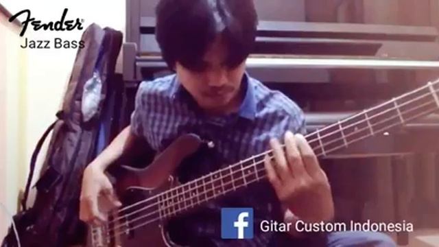 Jazz bass fender by gitar custom indonesia смотреть онлайн