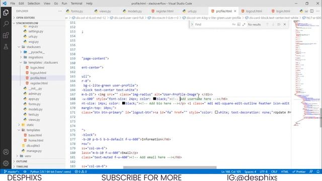 Uploading Profile Picture and Profile Information in Django | Stackoverflow Clone - Part 7