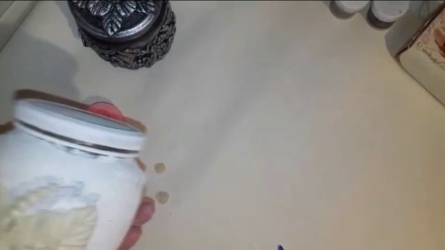 Декор банки для чая.  Декор банок своими руками.DIY. Солёное тесто.