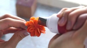 Бархатцы из фасолевой пасты bean paste