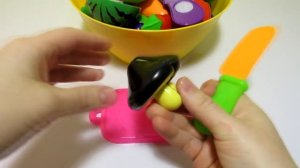 Учим овощи и фрукты на липучках. Развивающее видео для детей.