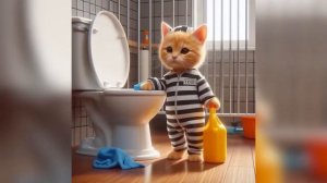 Грустная история кошек - Голодный кот отправляется в тюрьму #cat #cute #catmemes