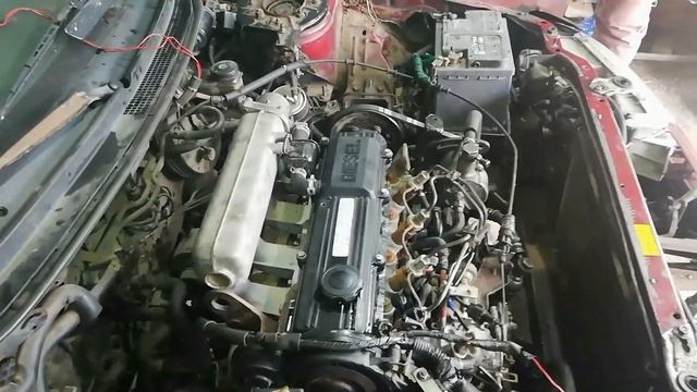 Ставим мотор мазда 626, часть 2 смотреть онлайн